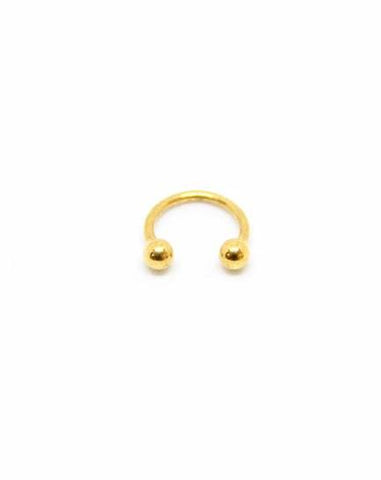 Piercing Oreilles Ring en Acier chirurgical Couleur Doré PO-012