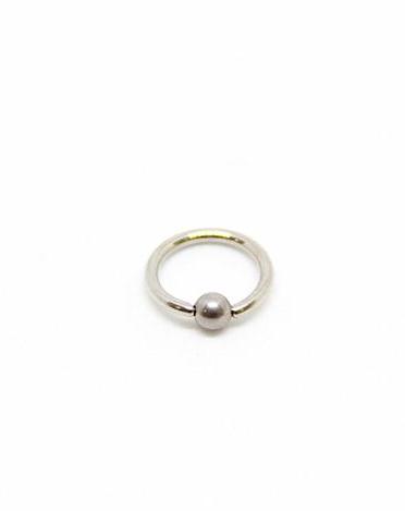 Piercing Oreille ring en Acier chirurgical Couleur Silver PO-059 