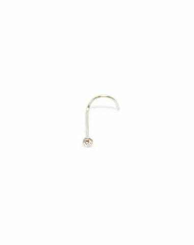 Piercing Nez en Acier chirurgical Couleur Silver avec strass PNZ-001