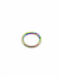 Piercing Oreille en Acier chirurgical couleur Arc en ciel avec articulation PO-085