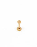 Piercing Oreille en Acier chirurgical Couleur Rose Gold PO-137