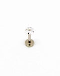 Piercing Oreille en Acier chirurgical  strass solitaire Couleur Silver PO-156 